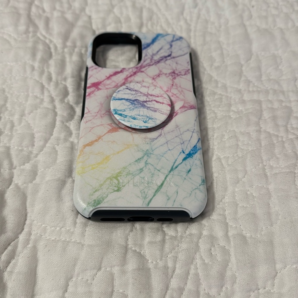 OtterBox Otter & Pop Symmetry Series Unicorn Marble Used Condition